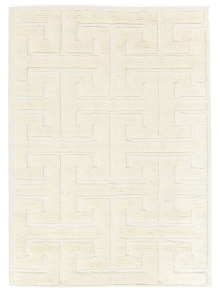 Byzan 140X200 Small Off White Wool Rug