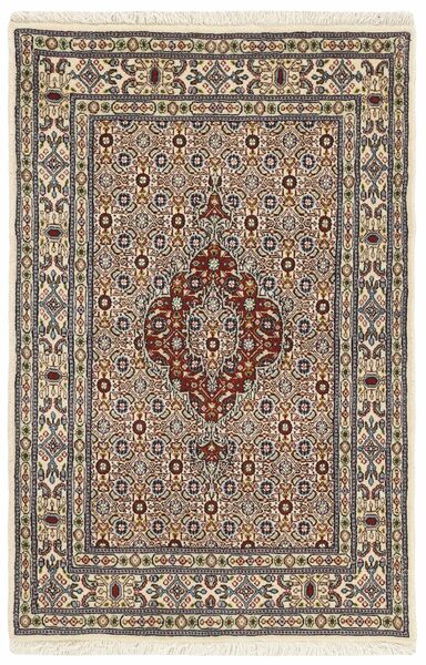 Moud Mahi Teppich 81X122 Braun/Beige Wolle, Persien/Iran