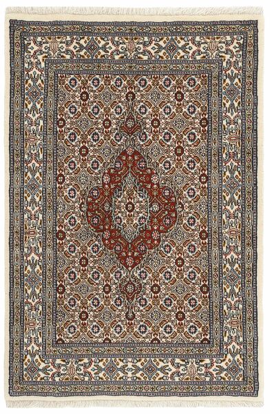 Moud Mahi Teppich 81X121 Braun/Schwarz Wolle, Persien/Iran