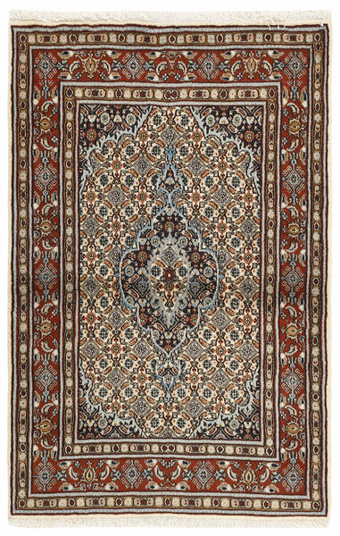  Persischer Moud Mahi Teppich 93X143 Braun/Schwarz (Wolle, Persien/Iran)