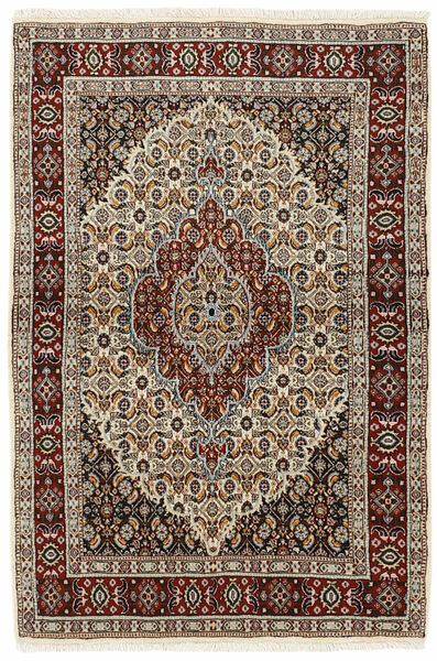  Orientalsk Moud Mahi Tæppe 100X152 Brun/Sort Uld, Persien/Iran