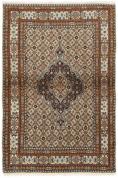  Orientalischer Moud Mahi Teppich 96X147 Braun/Schwarz Wolle, Persien/Iran
