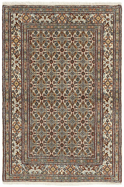  Persischer Moud Mahi Teppich 100X142 Braun/Schwarz (Wolle, Persien/Iran)