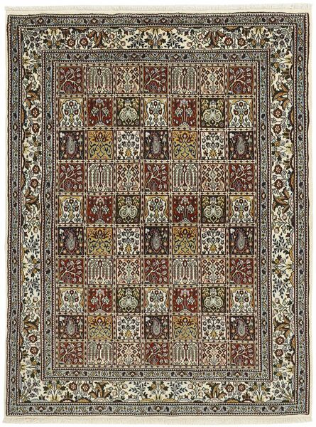 絨毯 ペルシャ ムード Garden 151X200 ブラック/茶色 (ウール, ペルシャ/イラン)