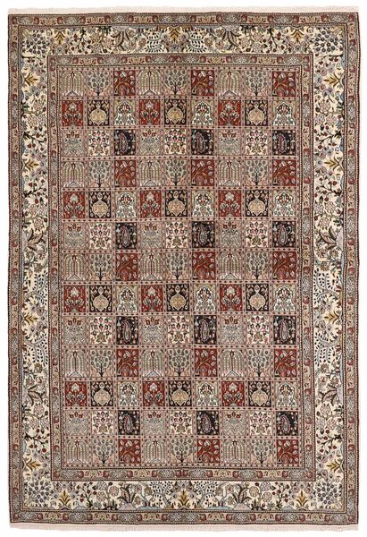  Orientalischer Moud Garden Teppich 199X295 Braun/Schwarz Wolle, Persien/Iran