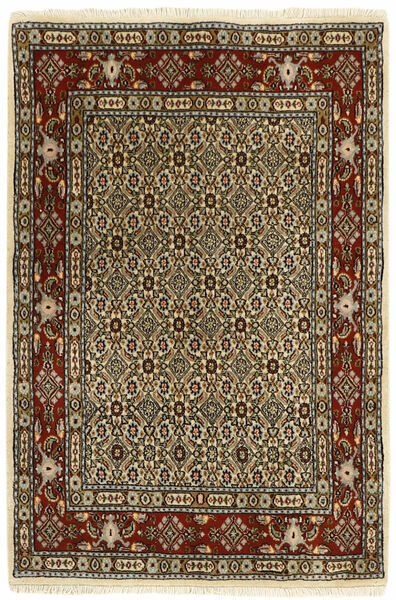  Persisk Moud Mahi Teppe 83X120 Svart/Brun (Ull, Persia/Iran)