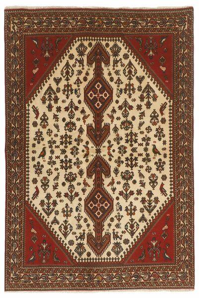  Oriental Abadeh Rug 141X212 Brown/Black Wool, Persia/Iran