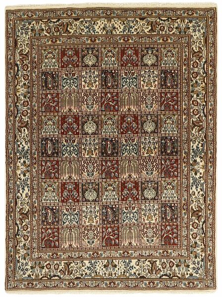  Orientalischer Moud Garden Teppich 147X199 Braun/Schwarz Wolle, Persien/Iran