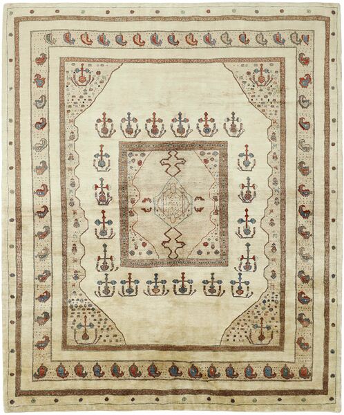 Kashkuli Teppich 247X293 Gelb/Braun Wolle, Persien/Iran