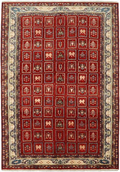  Kashkuli Rug 216X300 Persian Wool Dark Red/Brown