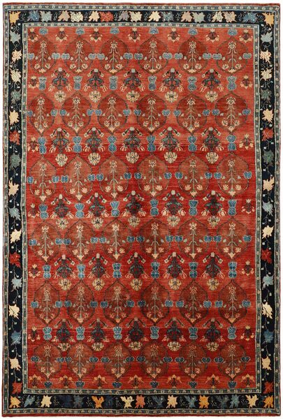  206X311 Kashkuli Covor Dark Red/Negru Persia/Iran
