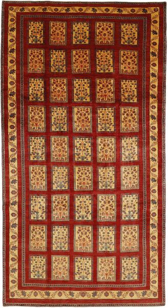 Kashkuli Teppich 207X385 Dunkelrot/Braun Wolle, Persien/Iran