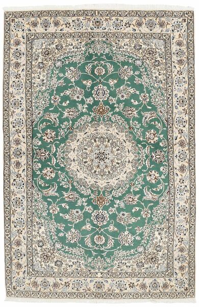 絨毯 ナイン 9 La 154X240 グリーン/ベージュ (ウール, ペルシャ/イラン)