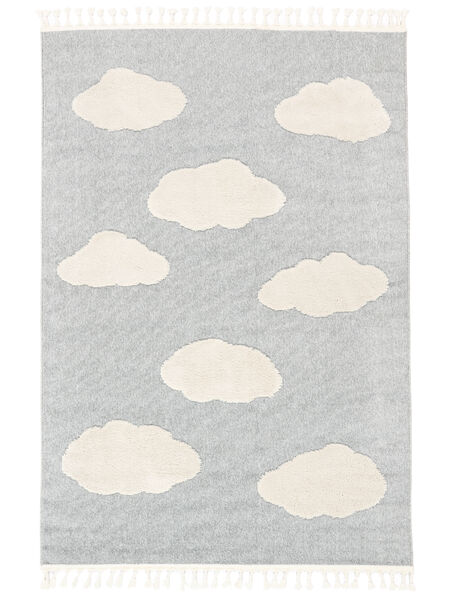  160X230 Kids Rug Shaggy In The Clouds - Blue