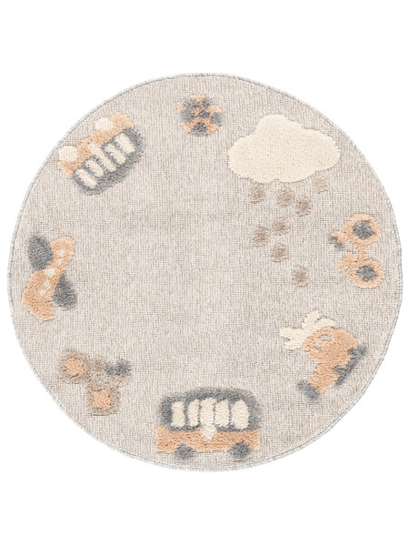 Round-Trip Kids Rug Ø 150 Small Terracotta Round