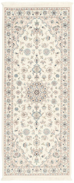 82X203 Nain Fine 9La Teppich Orientalischer Läufer Beige/Gelb (Wolle, Persien/Iran)