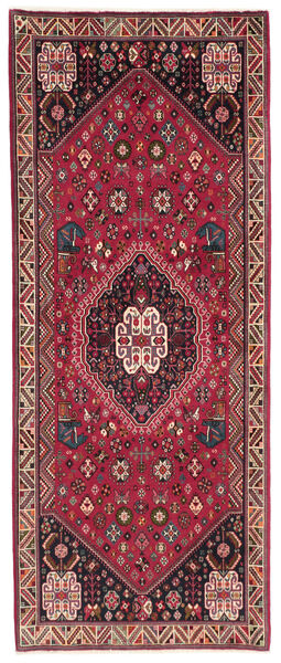 Tappeto Persiano Ghashghai 84X205 Passatoie Rosso Scuro/Nero (Lana, Persia/Iran)