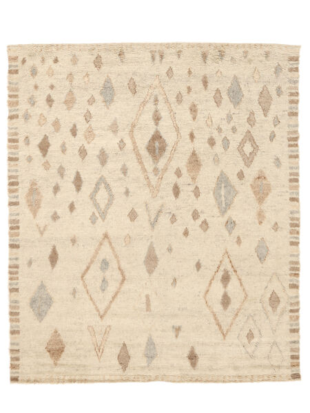 Moroccan Berber - Indo Rug 244X305 Beige/Orange Wool, India Carpetvista