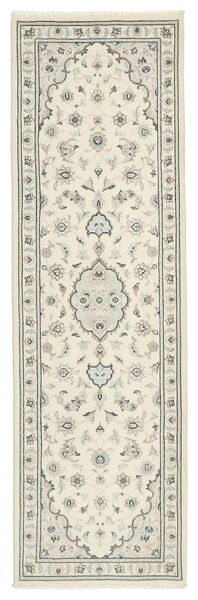  Orientalischer Nain Fine 9La Teppich 76X250 Läufer Gelb/Grün Wolle, Persien/Iran