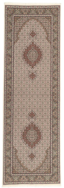 81X256 Tabriz 50 Raj Orientalisk Hallmatta Brun/Beige (Ull, Persien/Iran)