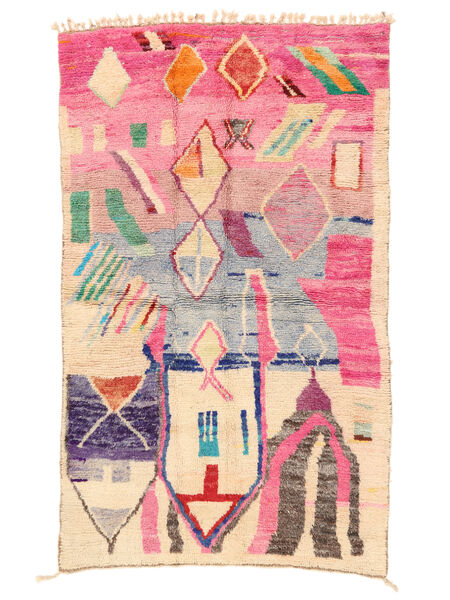 167X277 Tapis Berber Moroccan - Mid Atlas Moderne Rouge/Beige (Laine, Maroc)