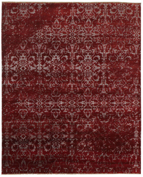 244X290 Damask Offer Teppich Moderner Schwarz/Dunkelrot (Wolle, Indien)
