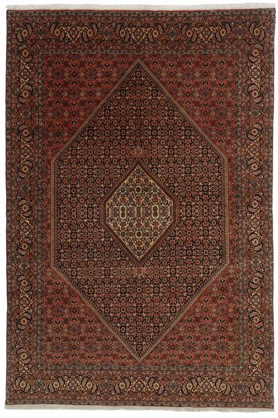 Bidjar Zandjan Rug 195X294 Black/Brown Wool, Persia/Iran