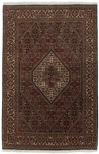 142X215 絨毯 オリエンタル ビジャー Zandjan ブラック/茶色 (ウール, ペルシャ/イラン)