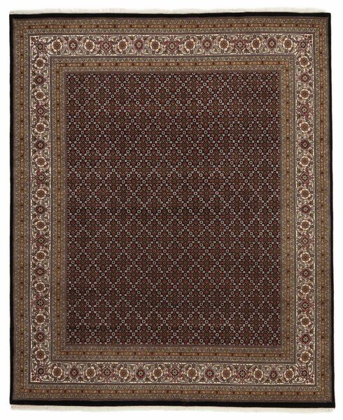 248X301 Täbriz Indi Teppich Orientalischer Braun/Schwarz (Wolle, Indien)
