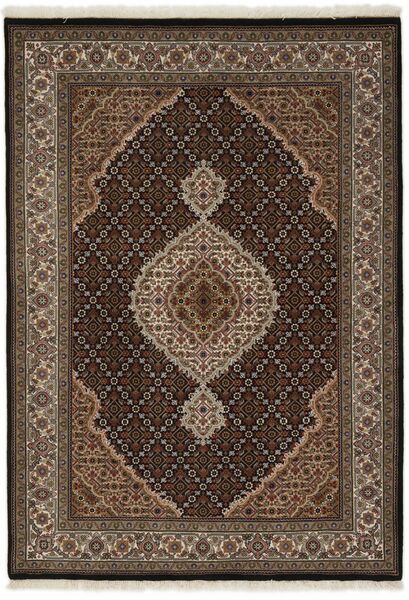 絨毯 オリエンタル タブリーズ Indi 144X203 茶色/ブラック (ウール, インド)