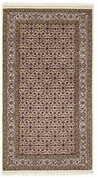  Orientalischer Täbriz Indi Teppich 93X168 Braun/Schwarz Wolle, Indien