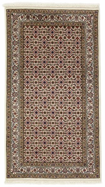  Orientalsk Tabriz Indi Tæppe 92X167 Brun/Sort Uld, Indien