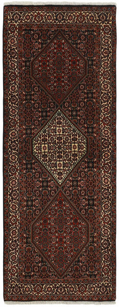  Persialainen Bidjar Zandjan Matot Matto 88X234 Käytävämatto Musta/Ruskea (Villa, Persia/Iran)