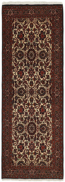  Persian Bidjar Zandjan Rug 89X248 Runner
 Black/Brown (Wool, Persia/Iran)