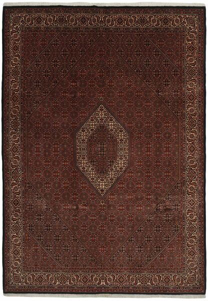  Persischer Bidjar Zandjan Teppich 248X355 Schwarz/Braun (Wolle, Persien/Iran)