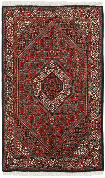 113X183 Dywan Orientalny Bidżar Zandjan Czarny/Ciemnoczerwony (Wełna, Persja/Iran)