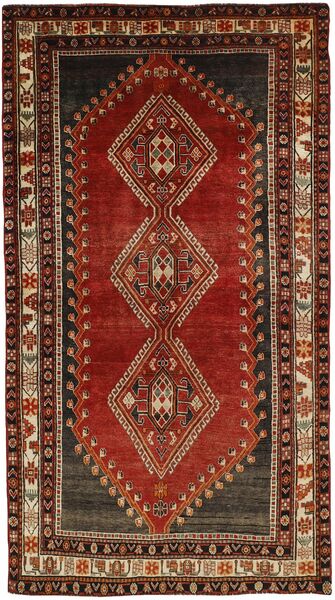  151X280 Kashghai Covor Negru/Dark Red Persia/Iran

