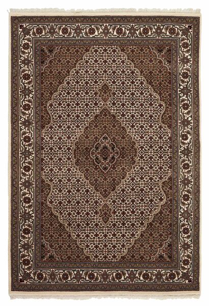 絨毯 オリエンタル タブリーズ Indi 145X210 茶色/ブラック (ウール, インド)