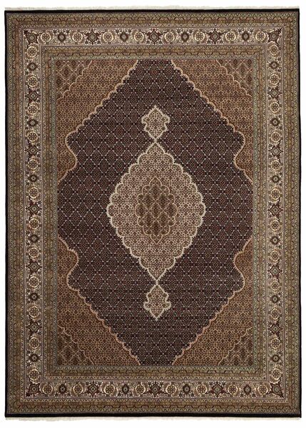 絨毯 タブリーズ Indi 269X370 茶色/ブラック 大きな (ウール, インド)