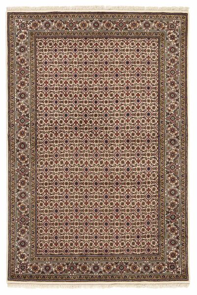 Tabriz Indi Rug 137X204 Brown/Black Wool, India
