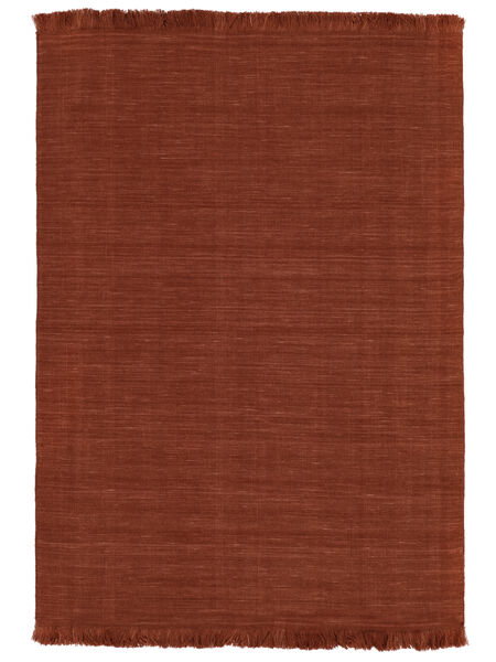  140X200 Small Zandra Kilim Rug - Rust Red