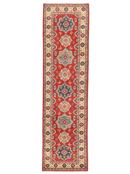  Orientalsk Kazak Fine Teppe 82X305Løpere Brun/Mørk Rød Ull, Afghanistan Carpetvista