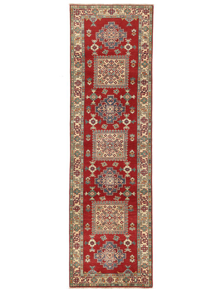 84X294 Tapete Oriental Kazak Fine Passadeira Vermelho Escuro/Castanho (Lã, Afeganistão) Carpetvista