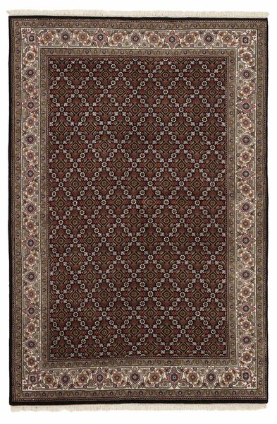 絨毯 オリエンタル タブリーズ Indi 135X199 茶色/ブラック (ウール, インド)