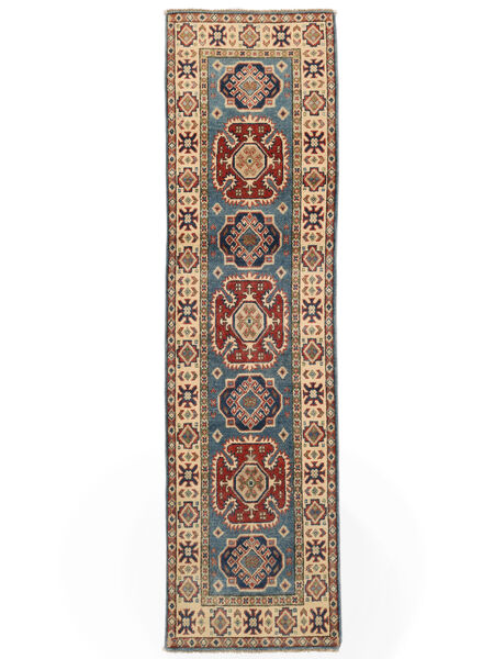  Orientalsk Kazak Fine Teppe 67X238Løpere Brun/Mørk Grå Ull, Afghanistan Carpetvista
