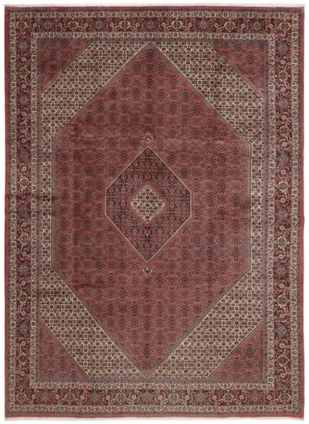  Orientalischer Bidjar Zandjan Teppich 297X396 Dunkelrot/Schwarz Großer Wolle, Persien/Iran
