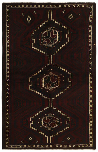 Dywan Perski Lori 170X268 Czarny/Brunatny (Wełna, Persja/Iran)