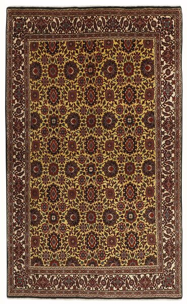  Orientalisk Bidjar Zandjan Matta 140X223 Svart/Brun Ull, Persien/Iran