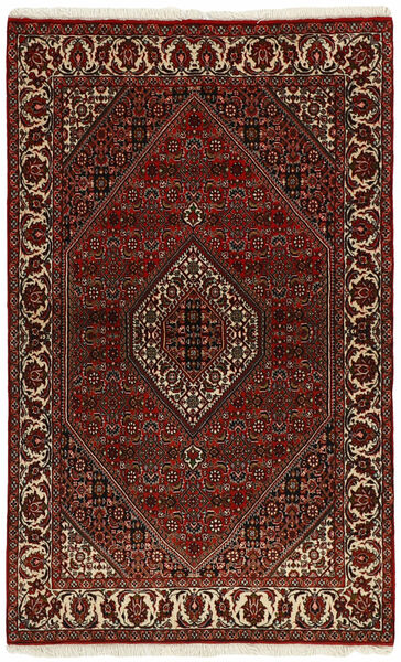 107X175 Koberec Bidjar Zandjan Orientální Černá/Tmavě Červená (Vlna, Persie/Írán)