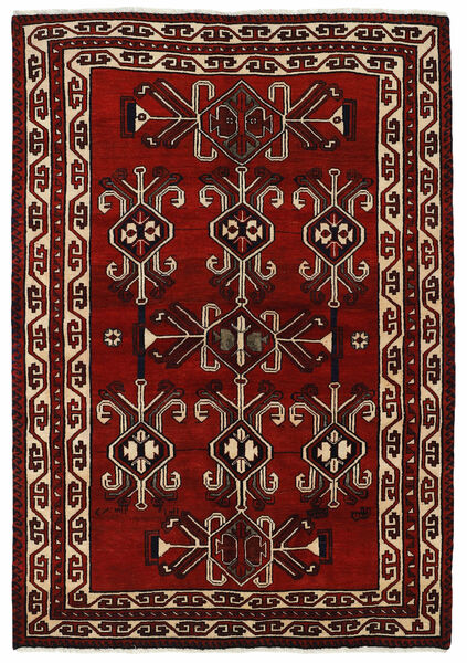 Lori Rug Rug 161X230 Black/Dark Red Wool, Persia/Iran